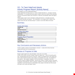 Effective Status Report Template for Tracking Progress, Activities, and Results - Download Now example document template