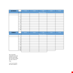 Sign Up Sheets for everyone | Sunday & Saturday Registration example document template