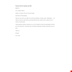 Rejecting Of Job Offer Thank You Letter Example example document template