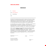 Employee Warning Letter - Final Notice: Regarding Employee's Warning example document template