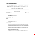 Download Non Disclosure Agreement Template for Parties Receiving/Disclosing Information example document template