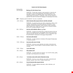 Site Review Agenda In Doc example document template