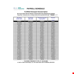 Partnership Payroll Schedule example document template