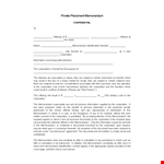 Private Placement Memorandum Template for Corporation Shares example document template