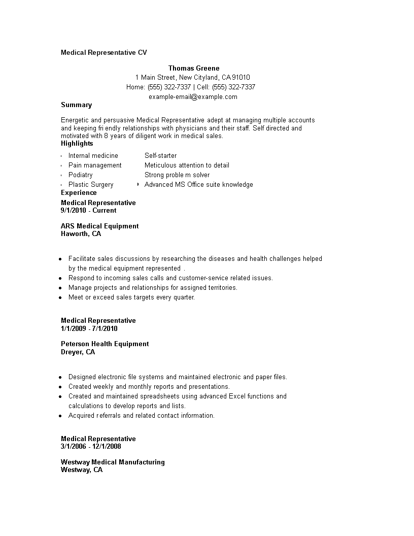 Medical Representative medical-representative