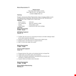 Medical Representative example document template