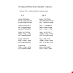 Free Visitation example document template 