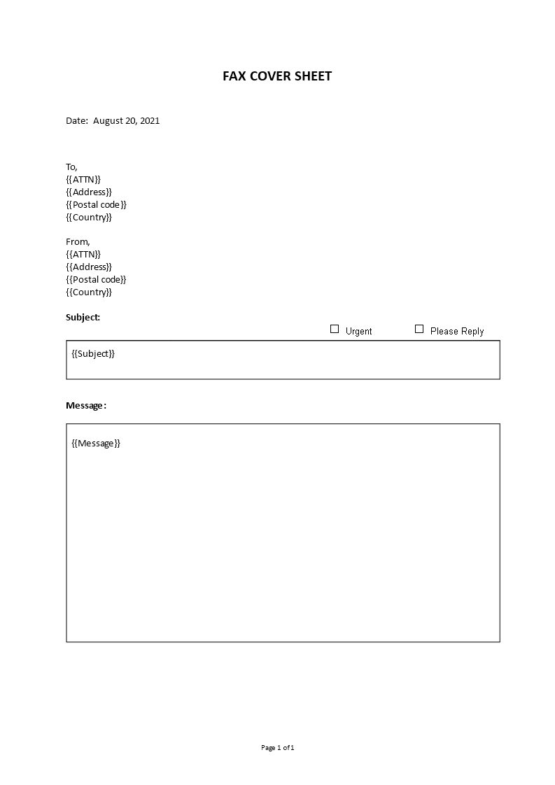 fax cover sheet pdf Main Image fax cover sheet pdf