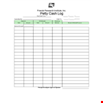 Track Your Petty Cash Balance with Our Easy to Use Log Template example document template