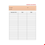 Class Roster Template - Streamline Your Training with an Easy-to-Use Class Roster example document template