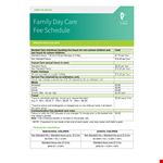 Family Daycare Template example document template