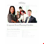 Corporate Event Planning Checklist Template - Streamline Your Guest, Meeting & Speaker Organization example document template