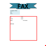 Fax Cover Sheet Template - Free Printable PDF & Doc Formats example document template