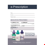 Doctor Prescription example document template