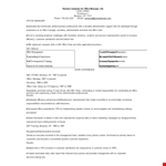 Office Manager Job Resume example document template