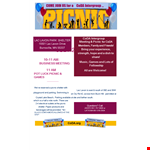 Picnic Flyer Template - Saturday South Picnic with Shelter and Parking example document template 