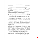 Free Promissory Note Template for Borrowers and Lenders | Notice Included example document template