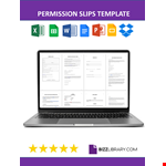 Permission Slips Template example document template