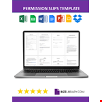 Permission Slips Template example document template 