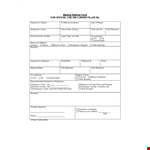 Medical Referral Form Template for Employee Report example document template
