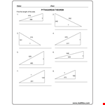 Discover the Power of the Pythagorean Theorem for Calculating Length example document template