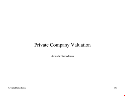 Private Company Valuation Example: Unlocking the Value of Private Equity