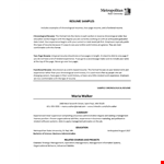 Experienced Retail Management Professional | Saint Walker | Business Resume example document template 