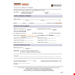 Leave of Absence Template - Request, Manage, and Track Leaves | Digital Company example document template