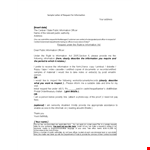 Formal Letter Of Request Format example document template