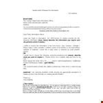 Formal Letter Of Request Format example document template 