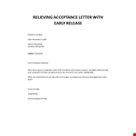 Acceptance Resignation without Notice example document template