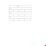 Chore Chart Template - Organize Your Day with Morning and Afternoon Chores | Today example document template