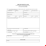 Employee Claim Report - Easy Compensation Process for Employee and Employer example document template