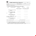 Monthly Student Report In Pdf example document template