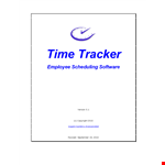 Employee Vacation Time Tracker example document template 