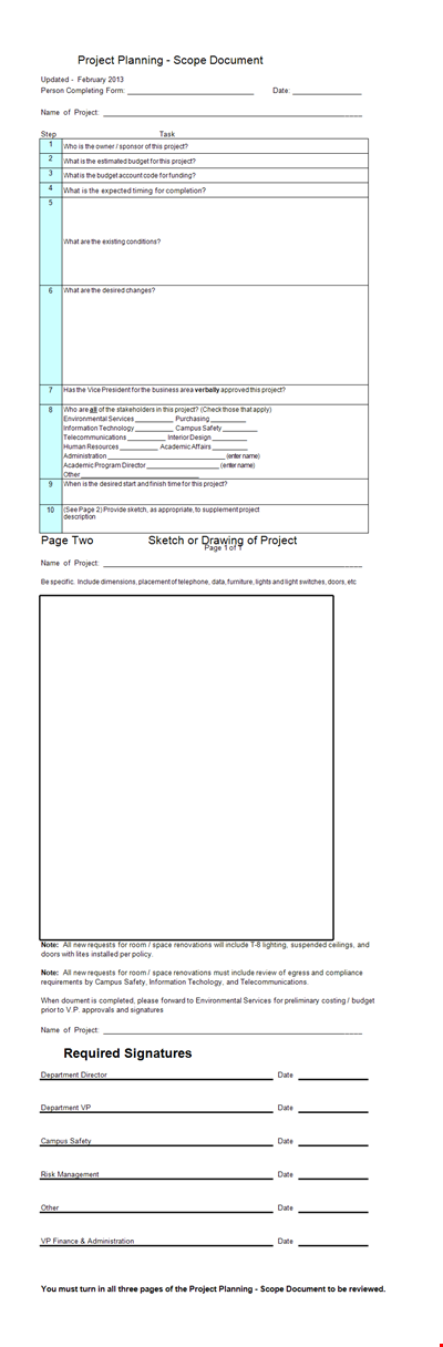 Project Scope Example - Define Your Project Budget