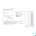 Deposit Slip Template example document template