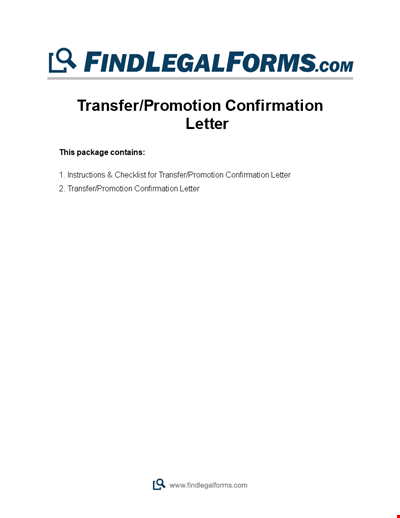 Employee Transfer Letter Format for Letter, Promotion, Confirmation, and Transfer