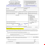 Independent Contractor Agreement Template - Create a Solid and Legally Binding Contractor Agreement example document template