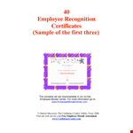 Employee Appreciation Certificate | Recognize Outstanding Employees | Pijuehztt example document template