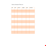 Travel Itinerary Template Sample example document template