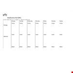 Routine Chart example document template