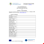 Project Proposal Template example document template