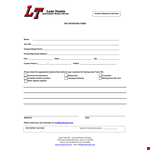 Exit Interview Form for HR: Gather Feedback from Departing Employees | LTISDschools example document template