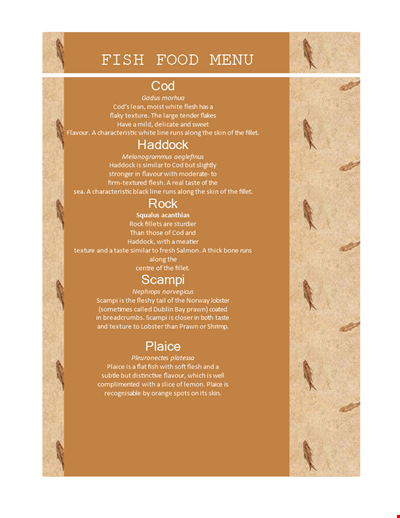 Menu Templates
