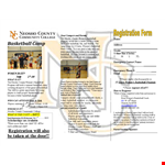 Create Professional Pamphlet Templates for Women's Basketball | Davis & Neosho example document template