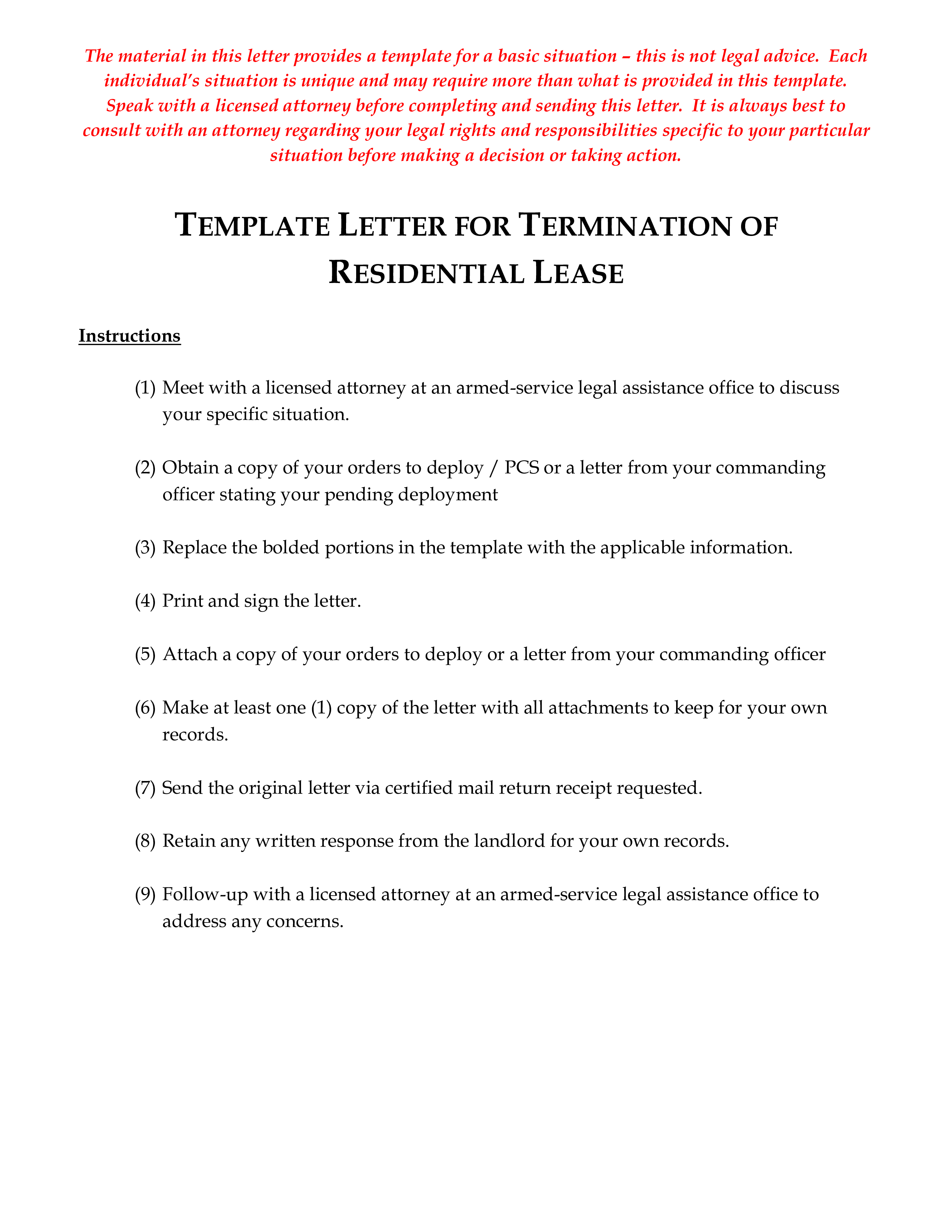 Template Letter For Termination Of Residential Lease template-letter-for-termination-of-residential-lease