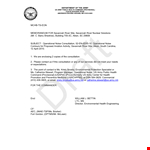 Noise from Aircraft: Operational Insights and Solutions | EA Dea Appendix C example document template 