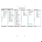 Dorm Room Essentials Checklist example document template