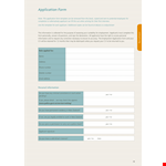 Employment Application Template - Essential Employer Information example document template